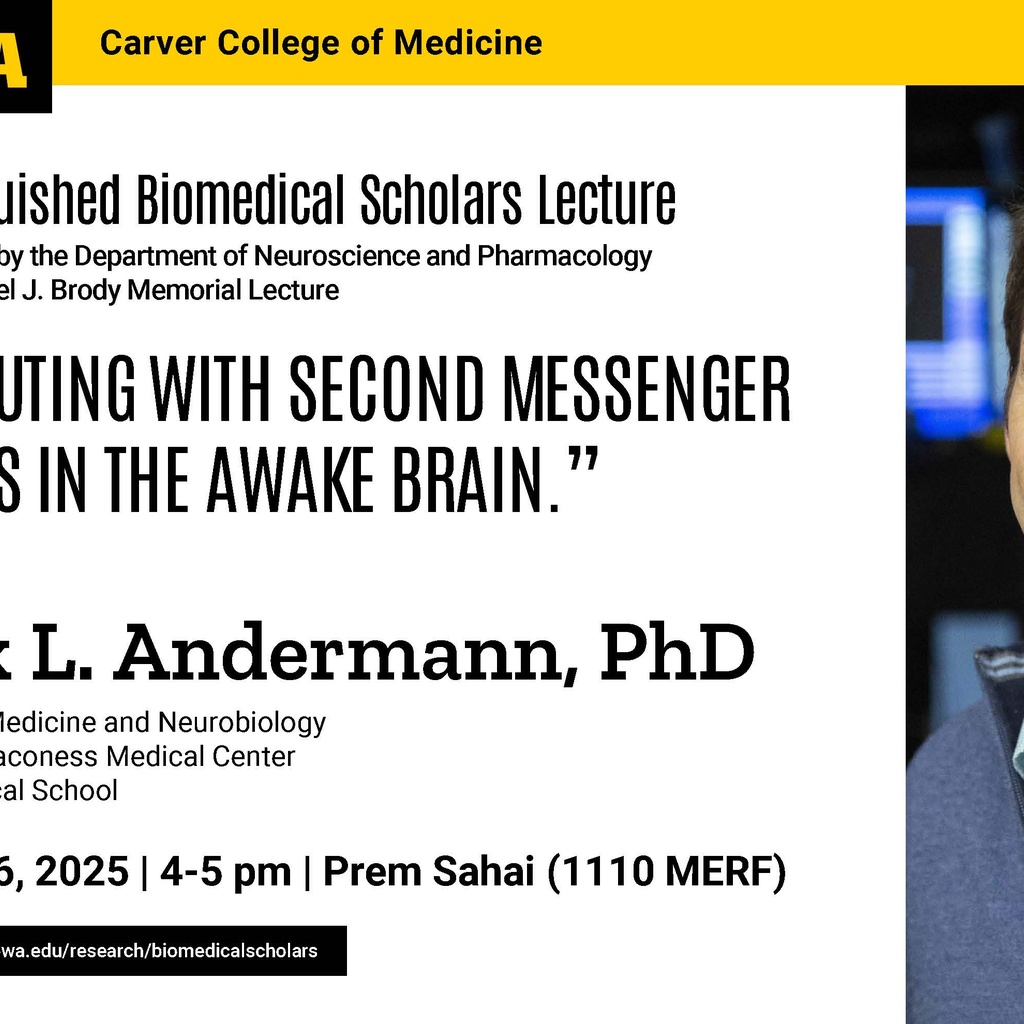 Distinguished Biomedical Scholars Lecture - Mark L. Andermann, PhD promotional image