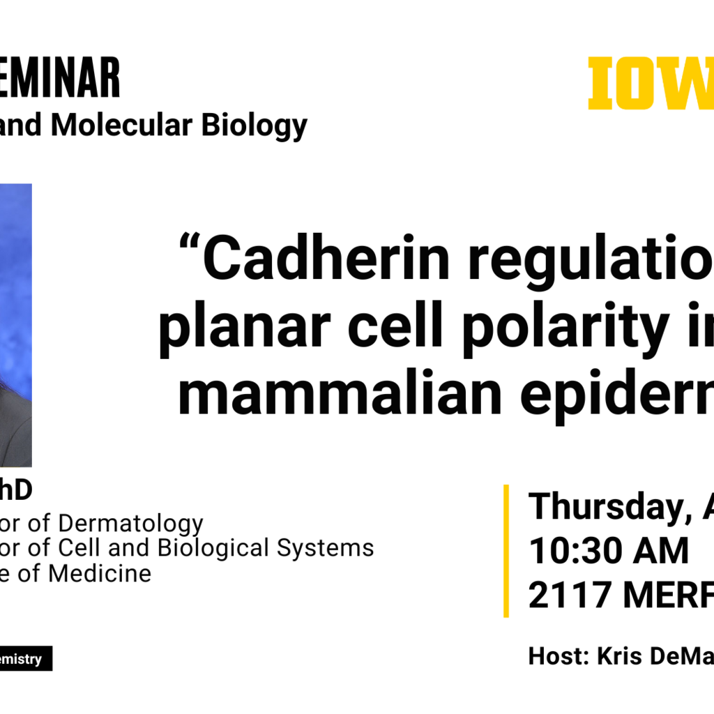 Biochemistry and Molecular Biology Seminar: Dr. Sara Stahley promotional image