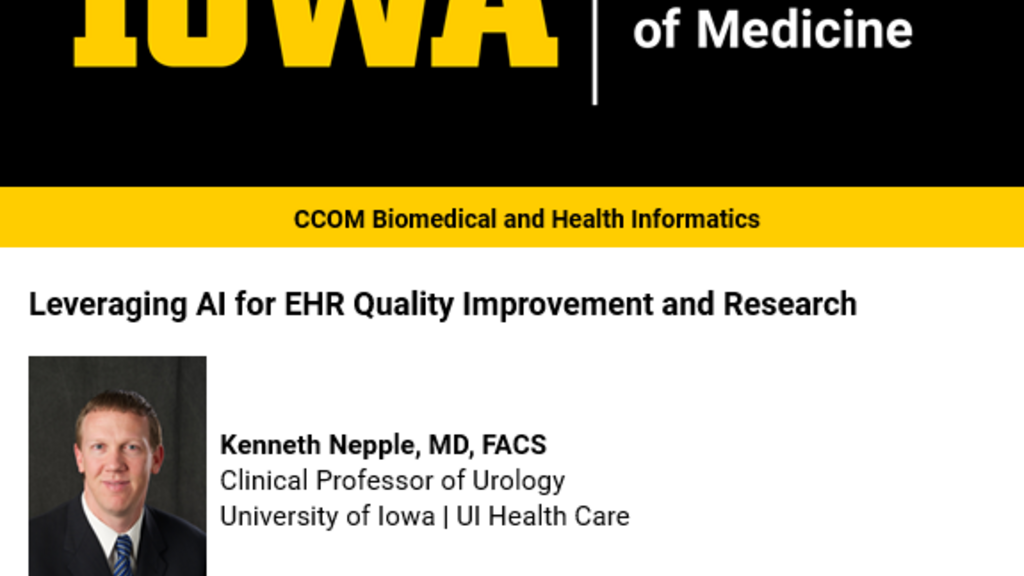 Biomedical & Health Informatics Community Meeting promotional image